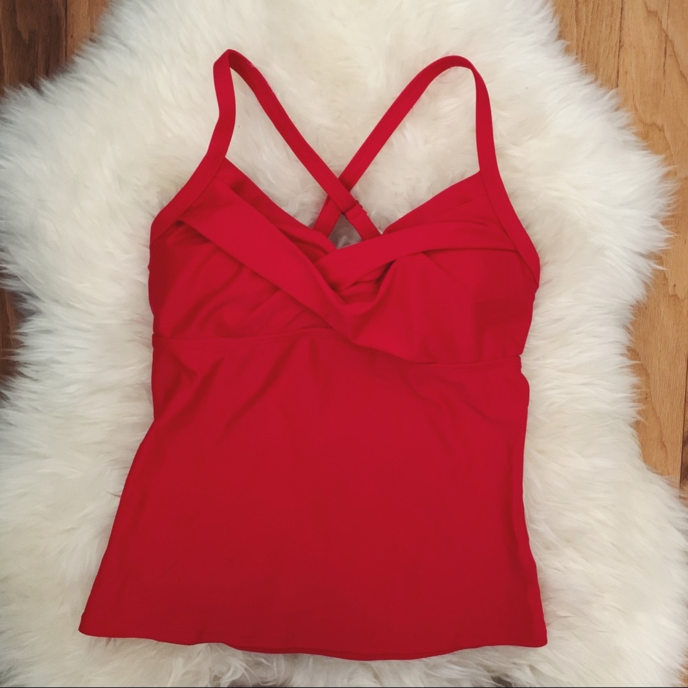 ATHLETA tankini swim top